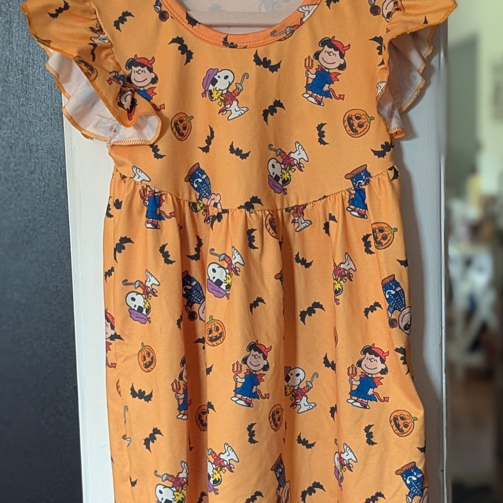 Orange Halloween Themed Dress